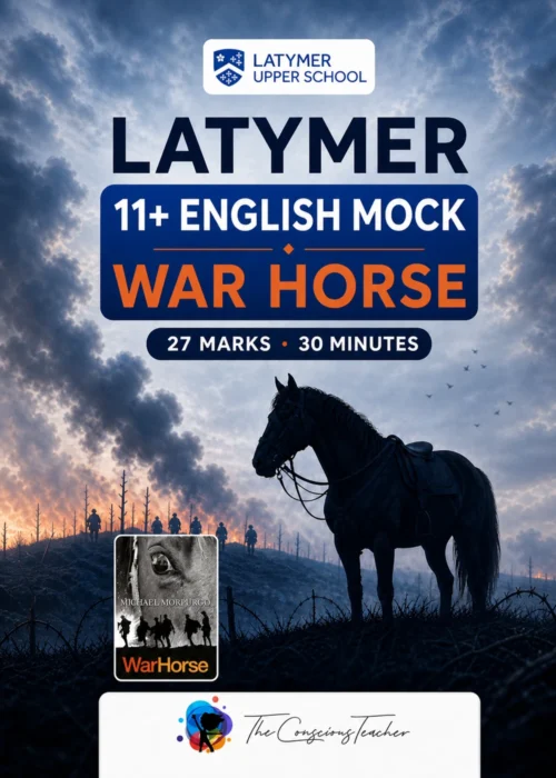 Latymer 11+ English Mock - War Horse